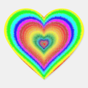 Sticker pour le coeur LGBT gai Rainbow