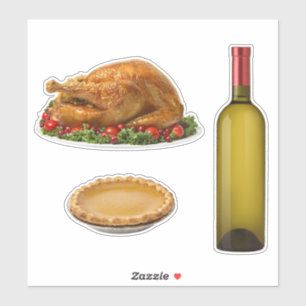 Sticker pour le dîner de Thanksgiving