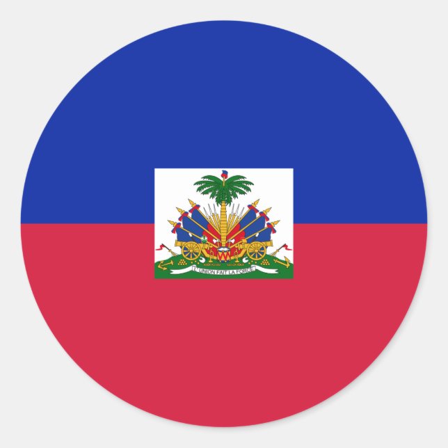 Sticker pour le drapeau d'Haïti (Devant)