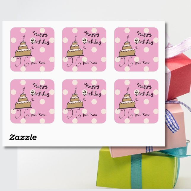 Sticker pour le gâteau d'anniversaire Doodday (Créateur téléchargé)
