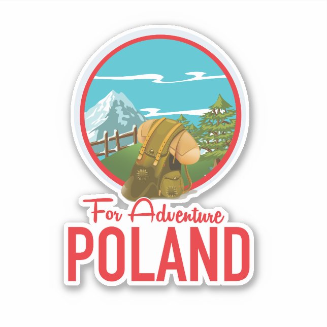 Sticker Pour le logo de Voyage Aventure Pologne (Devant)