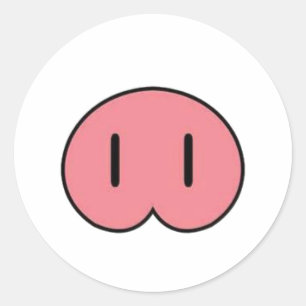 Sticker pour le museau de porc