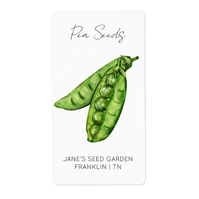 Sticker pour le paquet de semences | Étiquette de  (Devant)