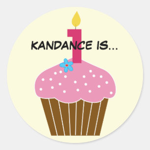 Sticker pour le premier anniversaire du gâteau dou