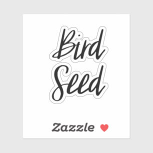 Sticker pour le stockage des semences d'oiseaux