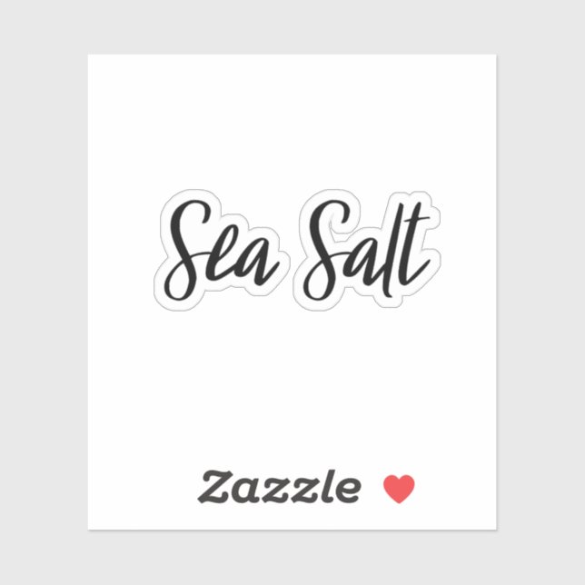 Sticker pour le stockage du sel marin (Feuille)