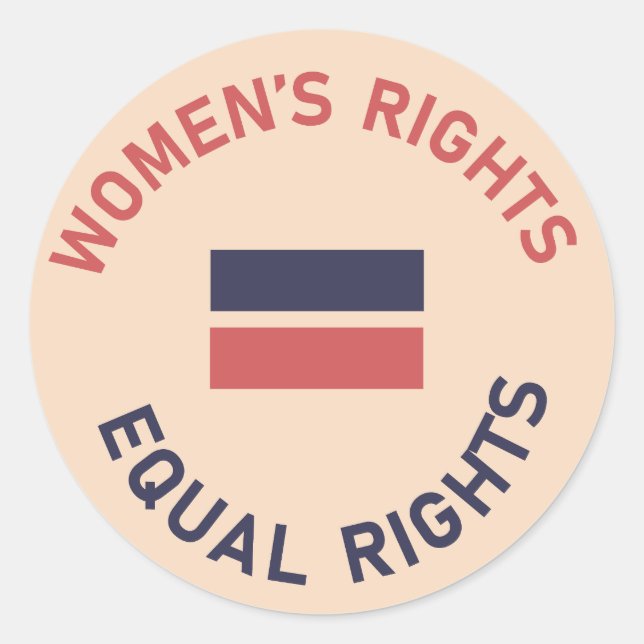 Sticker pour l'égalité des droits des femmes fémin (Devant)