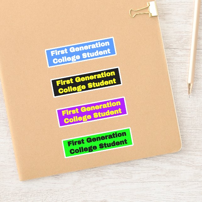 Sticker Pour les étudiants - Collège de première génératio (Carnet)