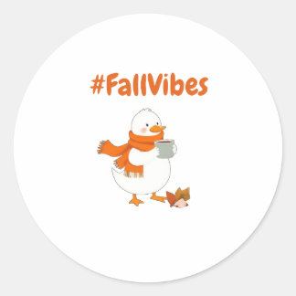 Sticker pour les vibes d'automne - Canard mignon C