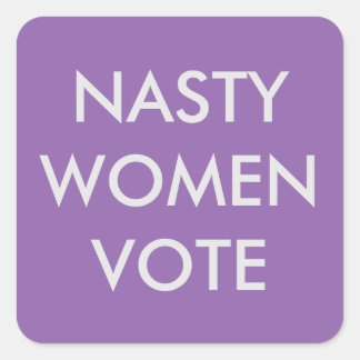 Sticker pour les votes pour les femmes nasty