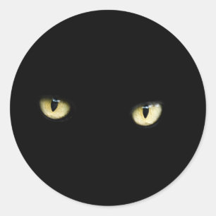 Sticker pour les yeux de chat noir Halloween