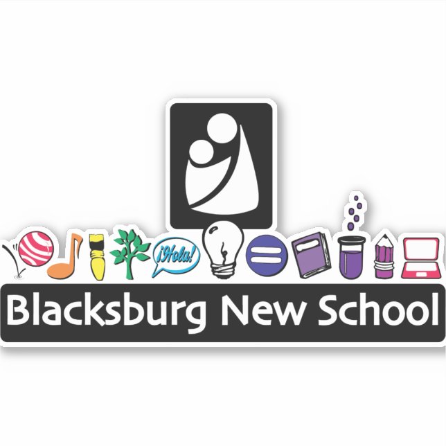 Sticker pour l'esprit de la nouvelle école de Blac (Devant)