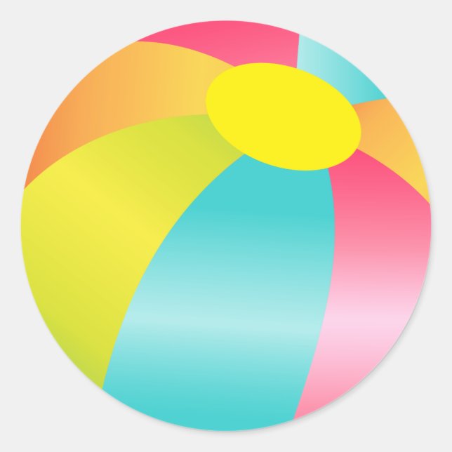 Sticker pour l'été du Beach Ball (Devant)