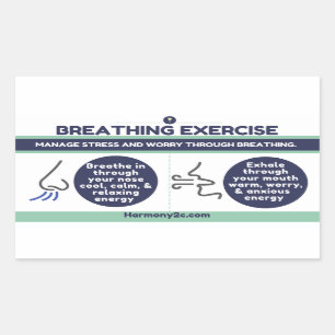 Sticker pour l'exercice de respiration