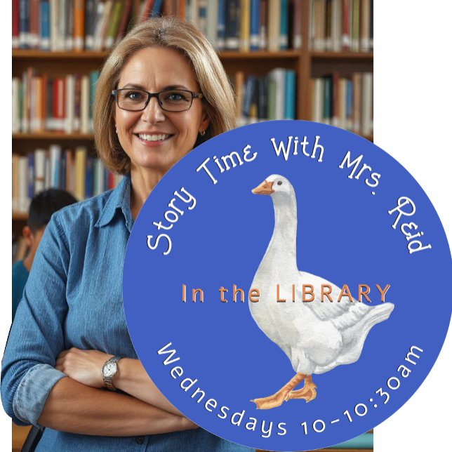 Sticker pour l'heure de la bibliothèque de l'école (Créateur téléchargé)