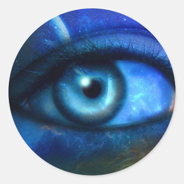 Sticker pour l'oeil sur l'univers (Devant)