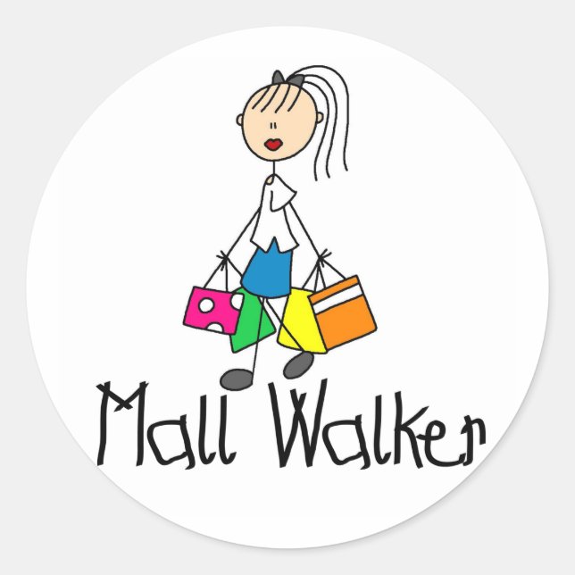 Sticker pour marcheur de centre commercial (Devant)