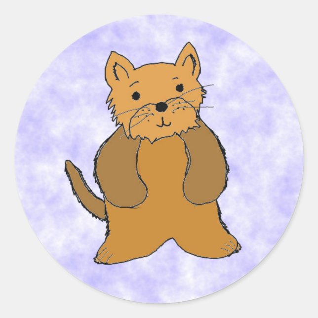 Sticker pour marionnettes en carton mignon (Devant)