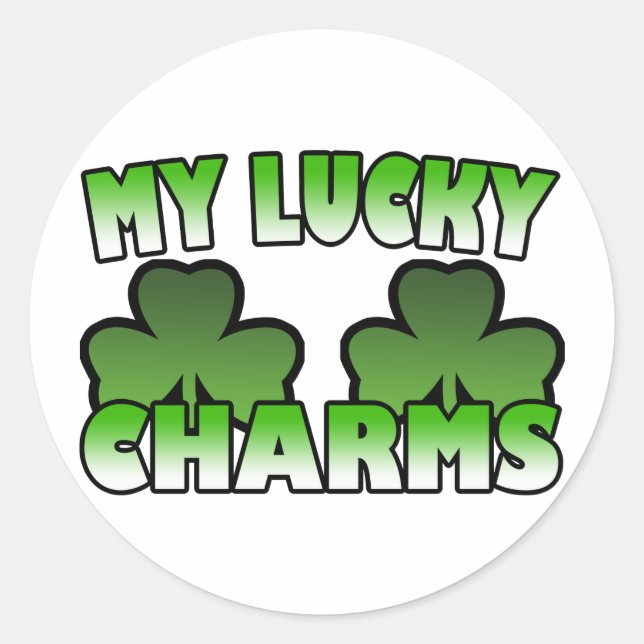 Sticker pour mes charmes chanceux (Devant)