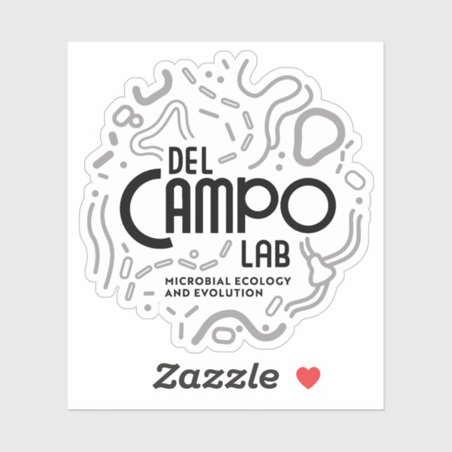 Sticker pour microbes del Campo Lab (Feuille)