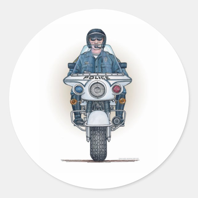 Sticker pour moto de police (Devant)