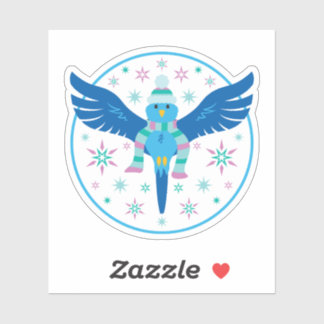 Sticker pour oiseaux d'hiver