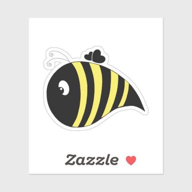 Sticker pour ordinateur portable Bete Bee (Feuille)