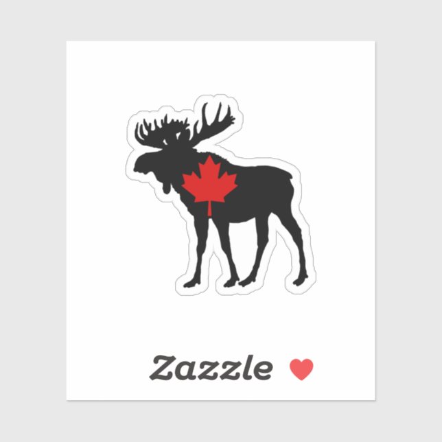 Sticker pour ordinateur portable fête du Canada (Feuille)