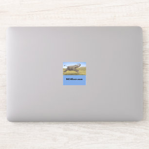 Sticker pour ordinateur portable Flying Elephant à