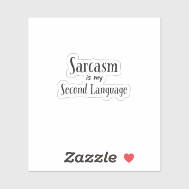 Sticker pour ordinateur portable Sarcasm (Feuille)