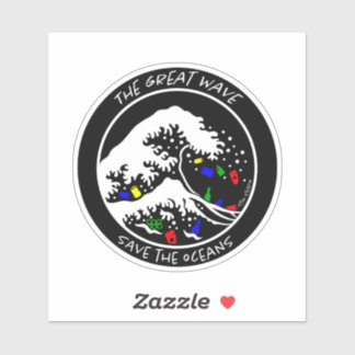 Sticker pour ordinateur portable "Save the Oceans"
