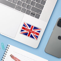 Sticker pour ordinateur portable vinyle britanniqu