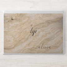 Housse pour ordinateur portable en marbre élégant