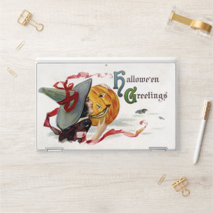 Sticker Pour Ordinateurs HP Le baiser de la sorcière : Jack-o'-lantern à Hallo