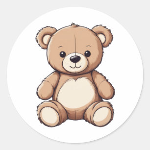 sticker pour ours en peluche mignon