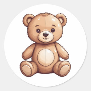 sticker pour ours en peluche mignon