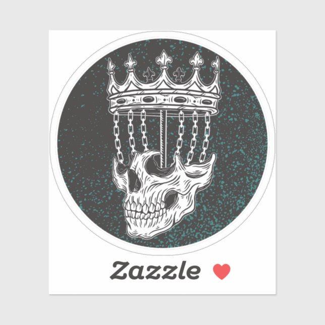 Sticker pour panier à crâne de golf de disque ambi (Feuille)