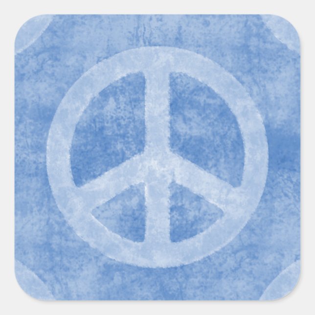 Sticker pour panneau de Paix Bleu Faded (Devant)