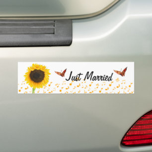 Sticker pour papillon de tournesol marié
