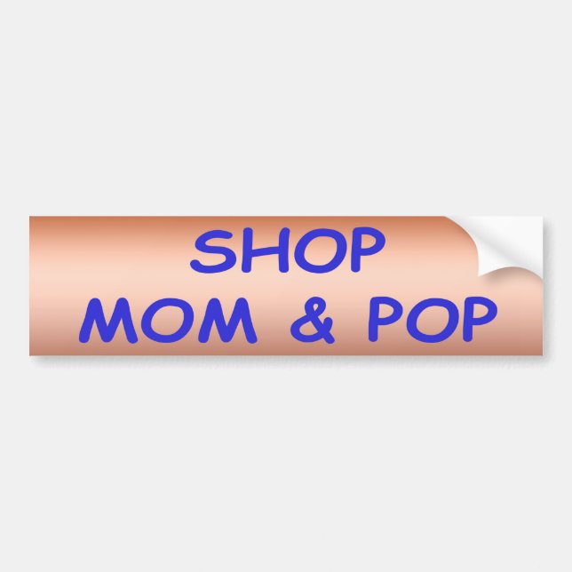 Sticker pour pare-chocs Boutique Mon Pop (Devant)