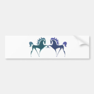 Sticker pour pare-chocs du logo du cheval à haute 