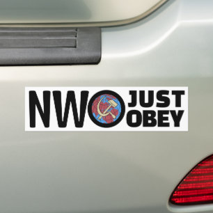 Sticker pour pare-chocs juste Obey