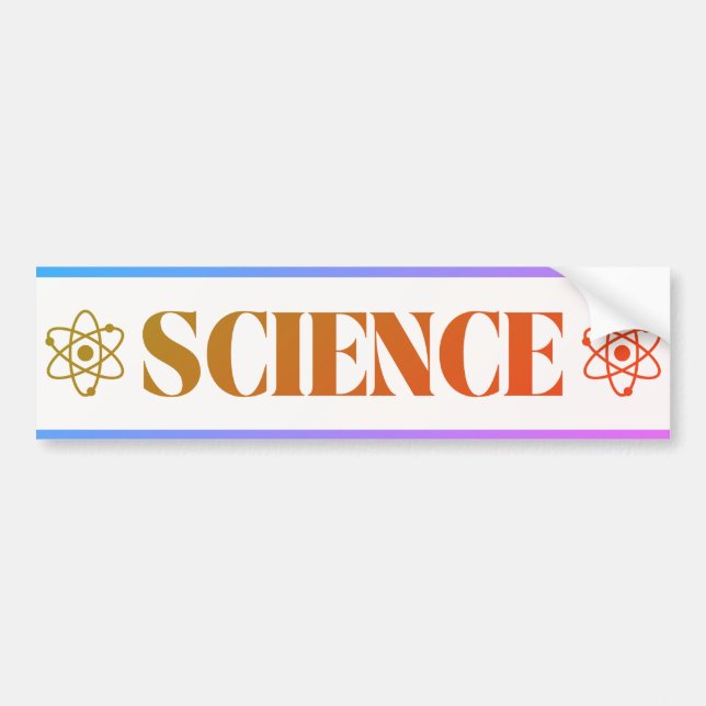 Sticker pour pare-chocs science (Devant)