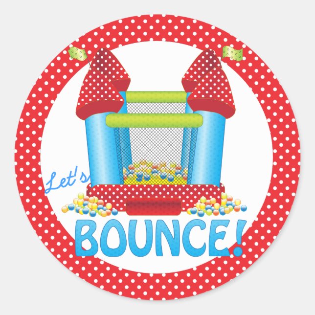 Sticker pour phoque d'anniversaire Big Bounce Hous (Devant)