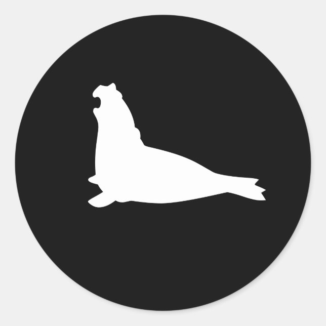 Sticker pour phoque éléphant blanc (Devant)