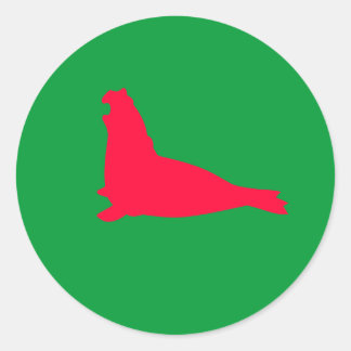 Sticker pour phoque éléphant rouge