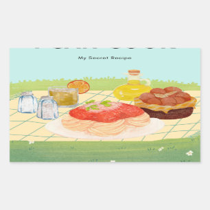 sticker pour pique-nique alimentaire