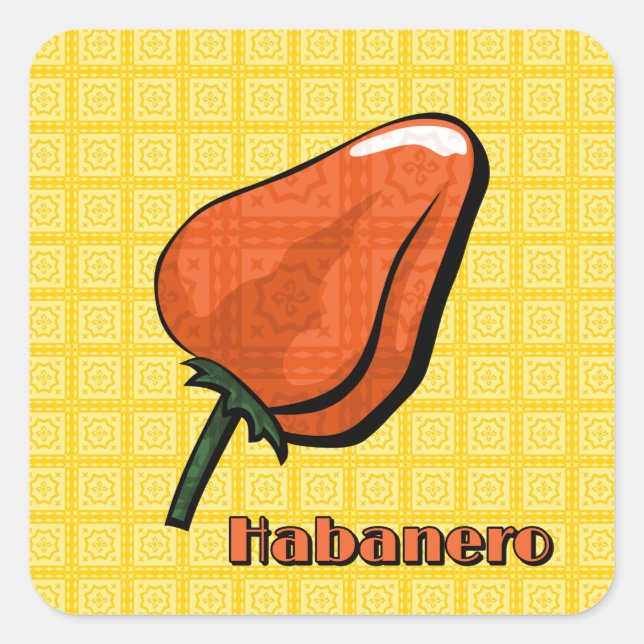 Sticker pour poivron chili Habanero (Devant)