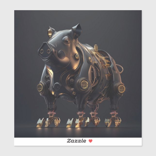 Sticker pour porc en fer (Feuille)