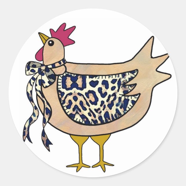 Sticker pour poulet du pays (Devant)